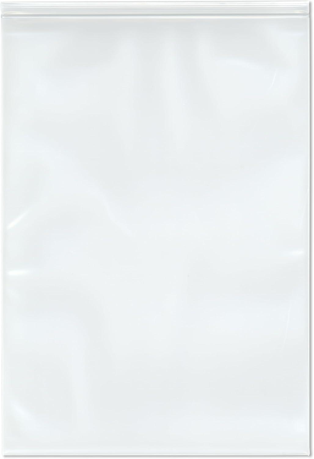 Plymor 14" x 20" (Pack de Bolsas de Plástico Resellables con Cremallera de Servicio Industrial 50), de 6 Mil