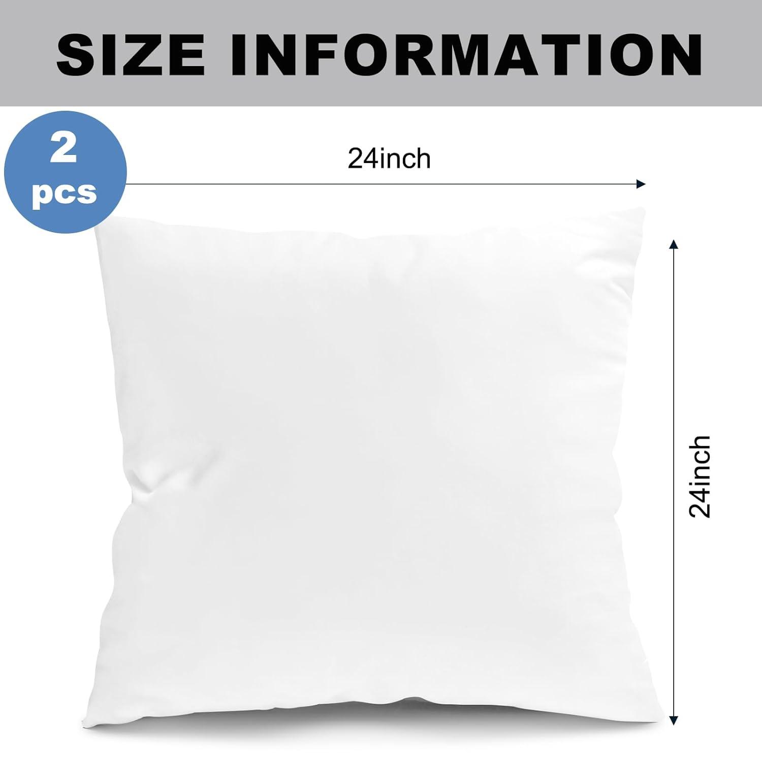 Nestl Throw Pillow Inserts, 24"x24", White