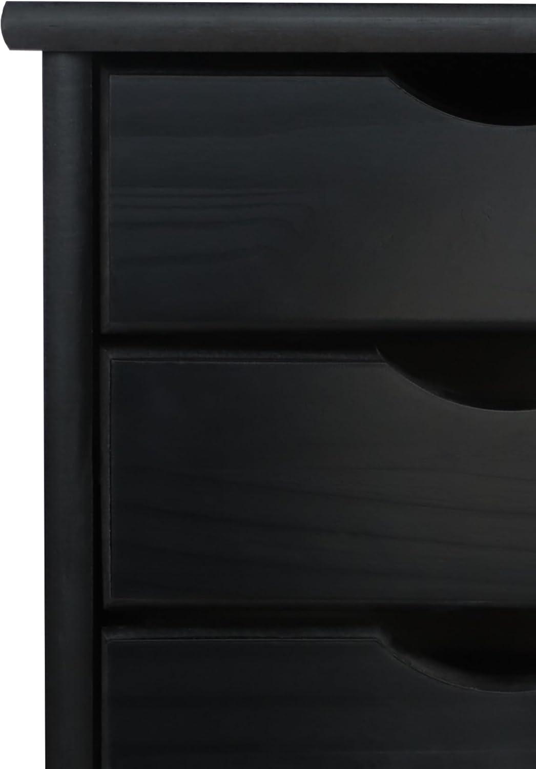 Adeptus Original Roll Cart, Solid Wood, 6+2 Drawer Narrow Roll Cart, Med Pine