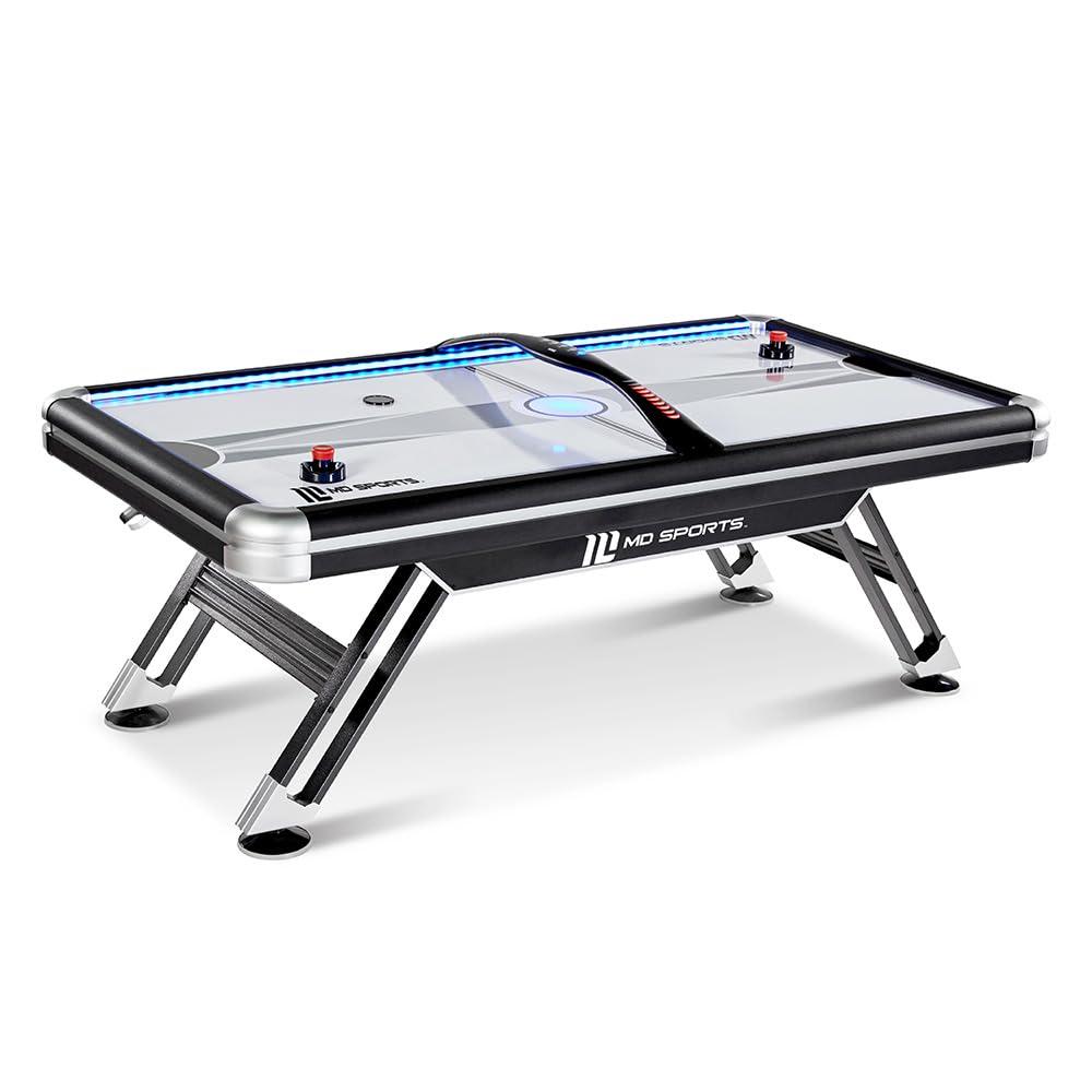 MD Sports 60" 2 -Player Air Hockey Table with Digital Scoreboard and Lights
