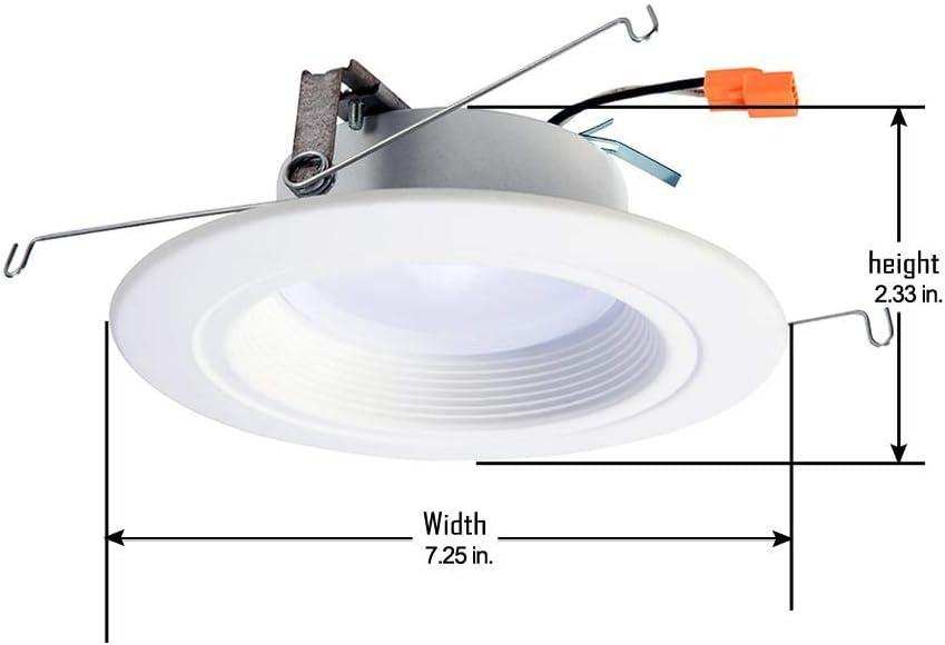 Halo Recessed Lighting RL560WH6935R 5"/ 6" White LED Retrofit Baffle-Trim Module