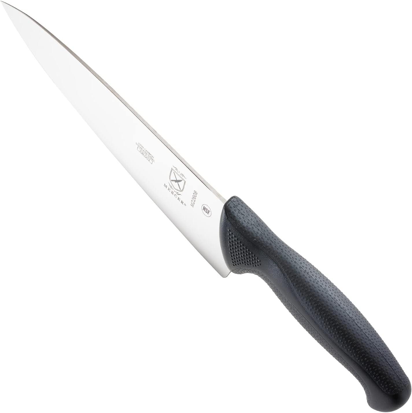 Mercer Culinary Millennia 8" Steel Chef's Knife, Black