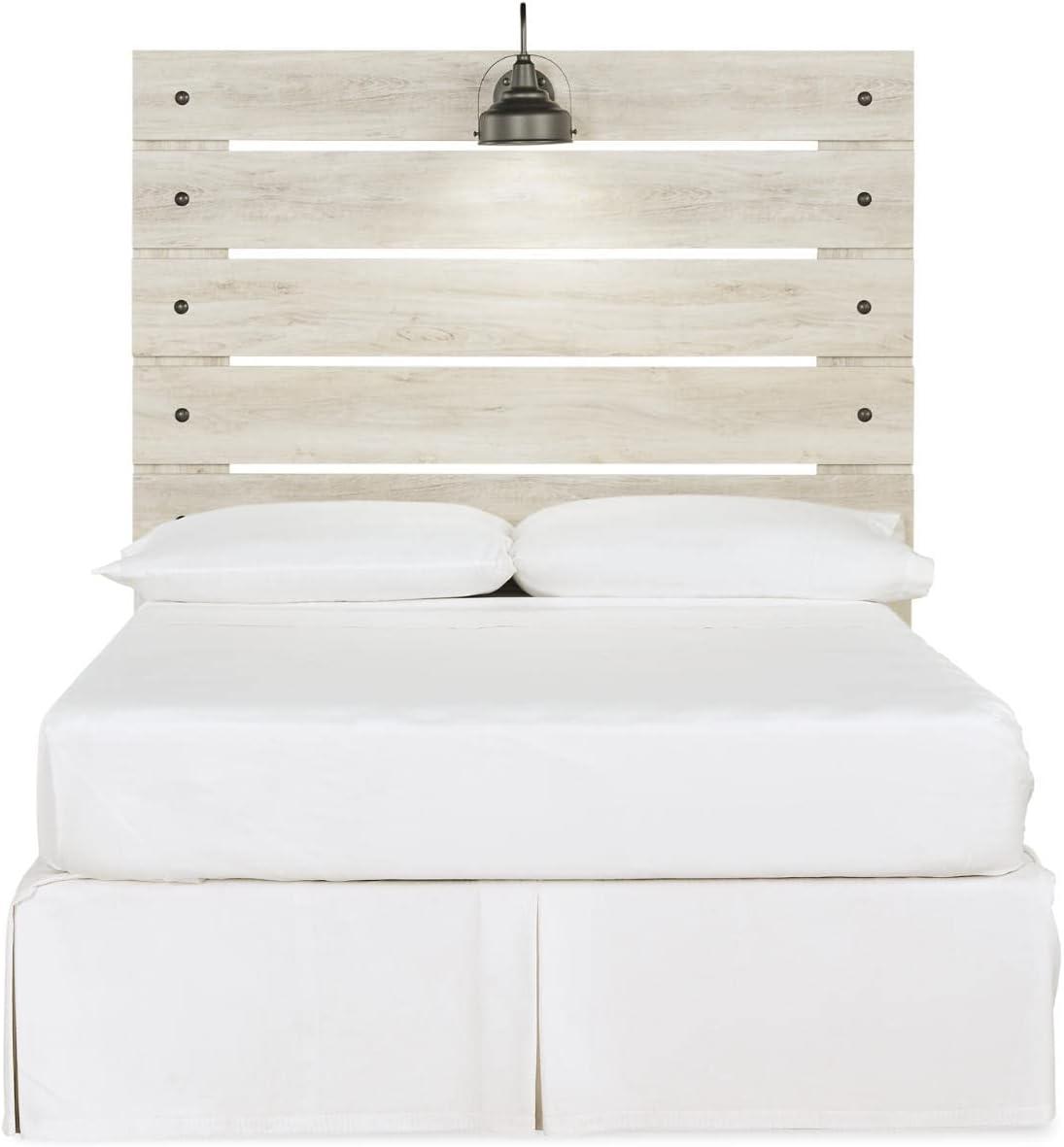 Bowery Hill Full Panel Headboard in Whitewash