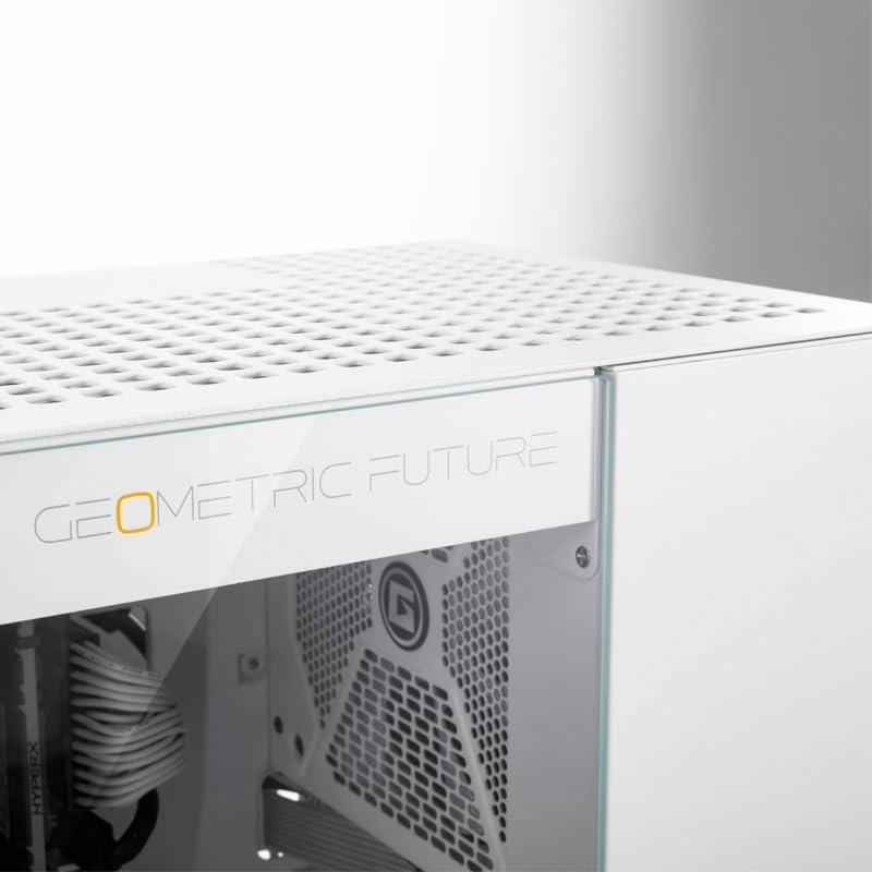 White Steel and Glass E-ATX Mid Tower Gaming Case