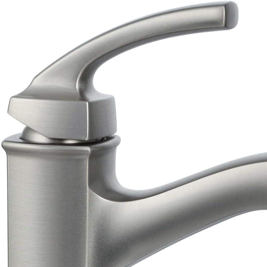 Hensley Brushed Nickel Single Handle Bathroom Faucet