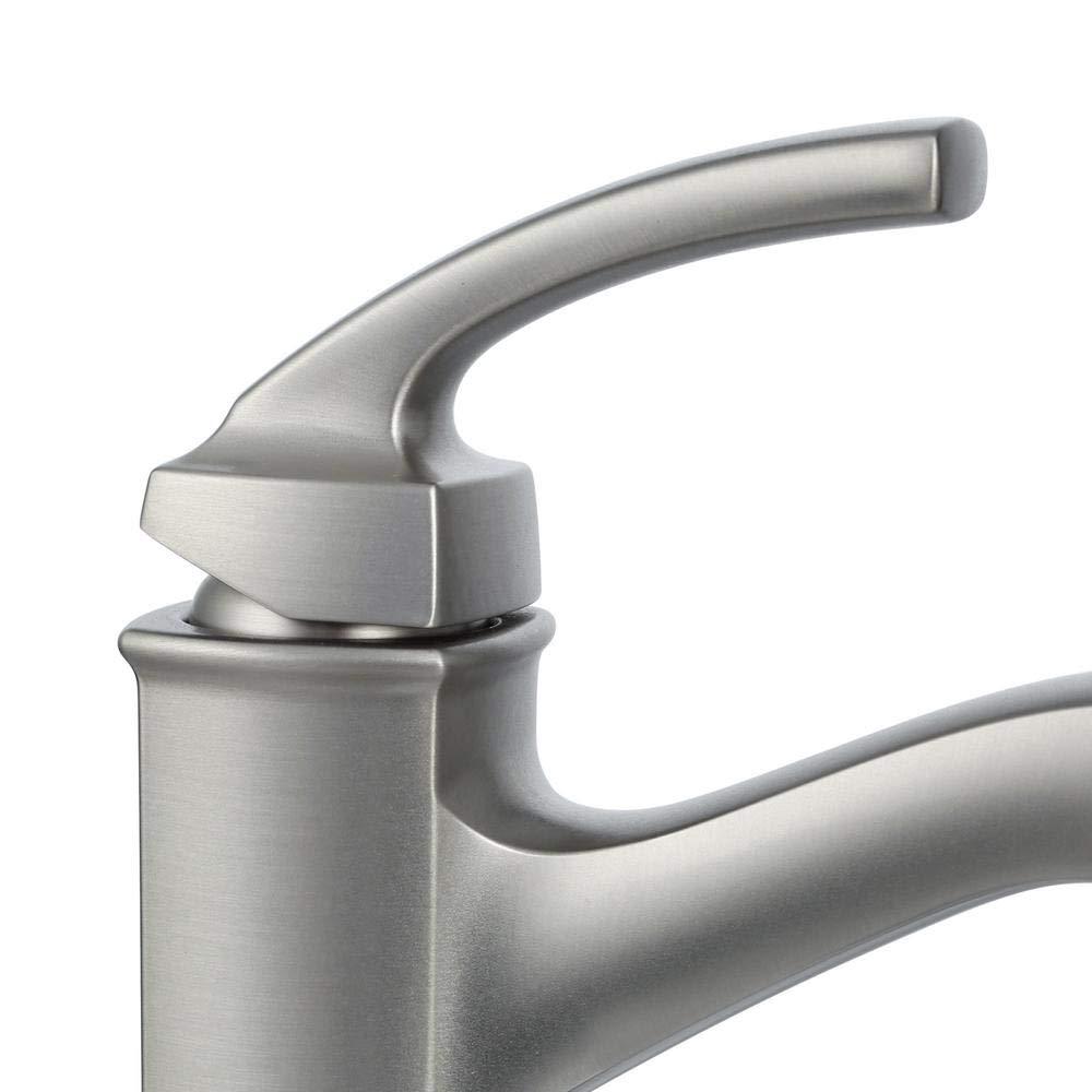 Hensley Brushed Nickel Single Handle Bathroom Faucet