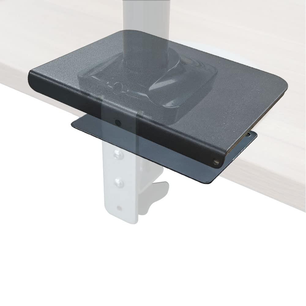Steel Monitor Mount Reinforcement Plate for Thin, Glass and Other Fragile Tabletop, Steel Bracket Plate Fits Most Monitor Stand C Clamp Installation