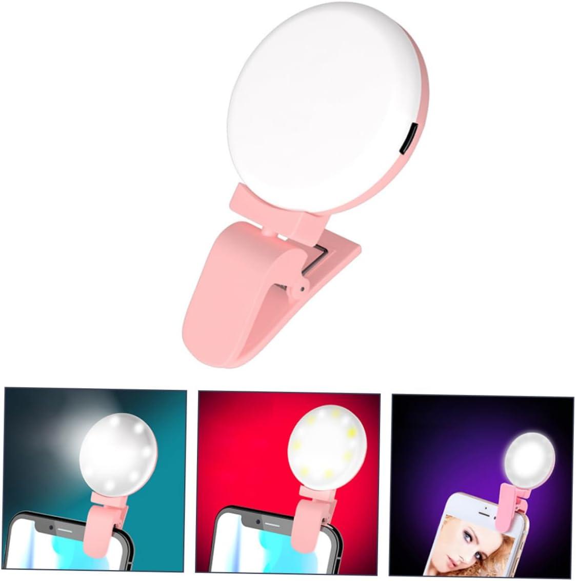 CHILDWEET Clip Brightness Phone Lamp for Streaming Portable Lightweight Design Convenient Clip Easy Use
