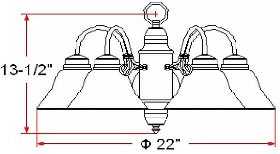 Design House 511535 Millbridge Traditional 5-Light Indoor Dimmable Chandelier with Alabaster Glass Shades for Entryway Foyer Dining Room, Satin Nickel