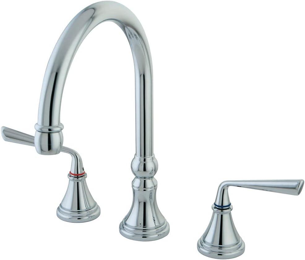 Kingston Brass Silver Sage Double-Handle Widespread Kitchen Faucet