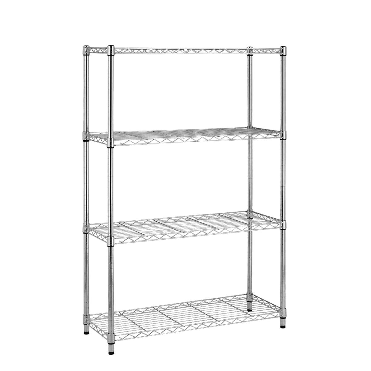 FDW Wire Shelving Unit Heavy Duty Storage Rack Metal Shelf Garage Organizer Wire Rack  (Chrome, 36" L x 14" W x 54" H)