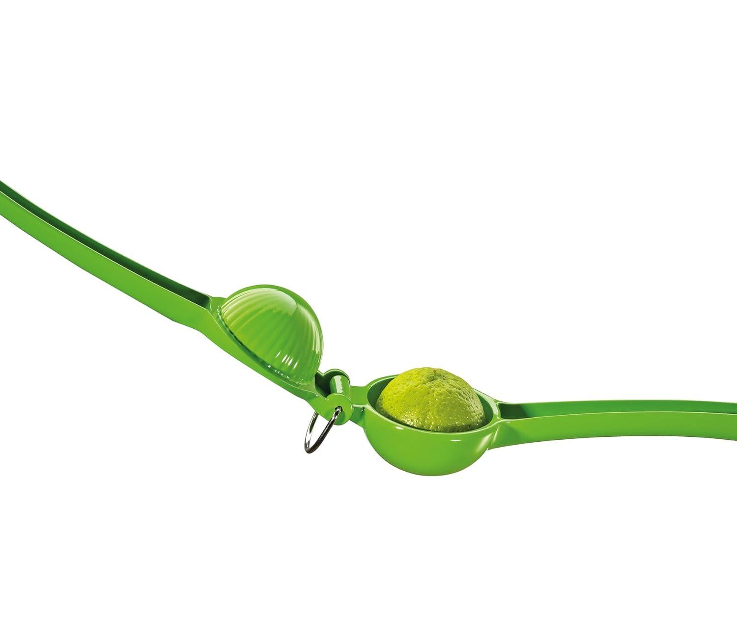Cilio Aluminum Limetta Lime Squeezer, Green