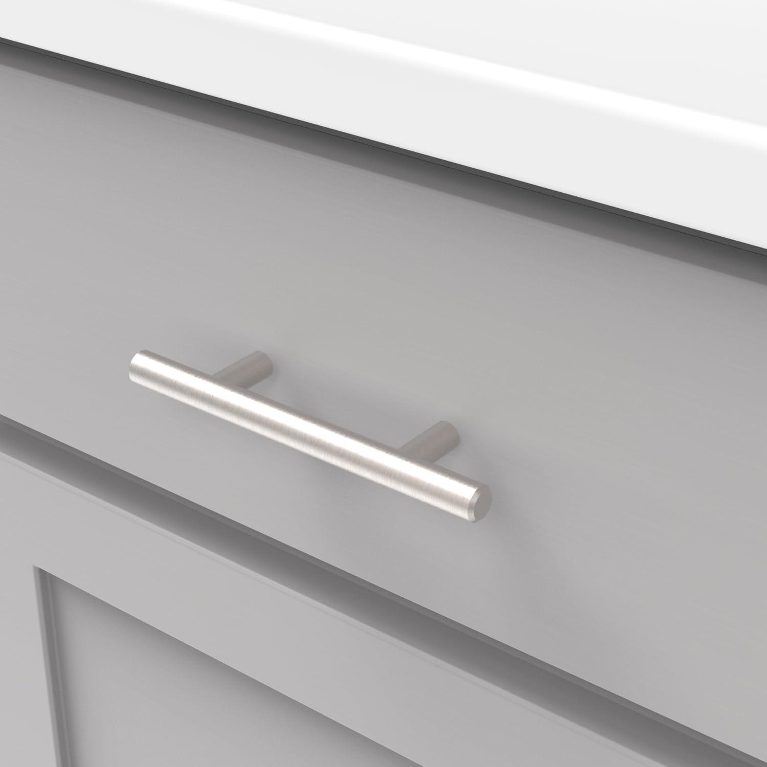 Bar Pull Kitchen Cabinet Handles, Solid Core Drawer Pulls for Cabinet Doors, 3"