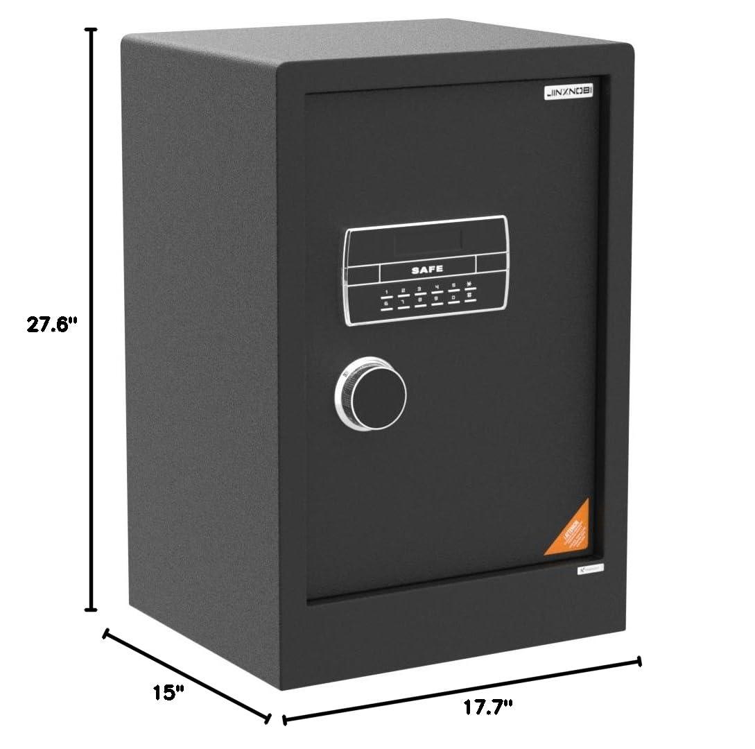 MASTER CRAFT WINDOW AND DOOR Large Safe Box ,4.2 Cubic Feet Home Safe Box With Fireproof Waterproof 27.6In Security Big Safe With Electronic Keypad Digital Lock For Office Hotel
