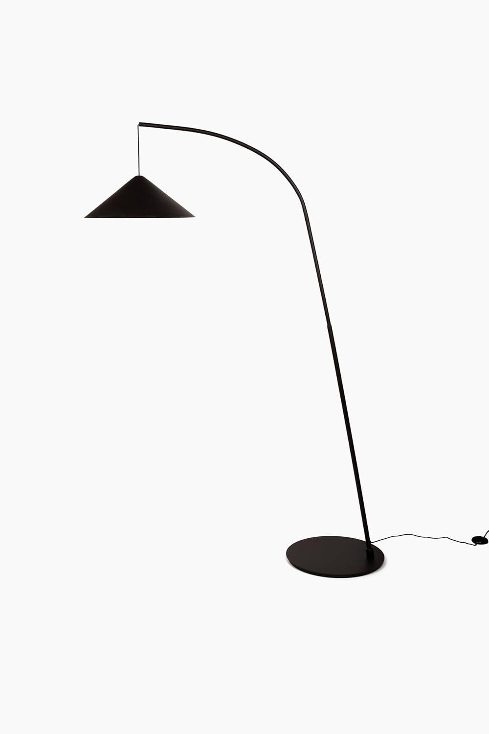 Devin 66" Modern LED Arc Floor Lamp with Weighted Base