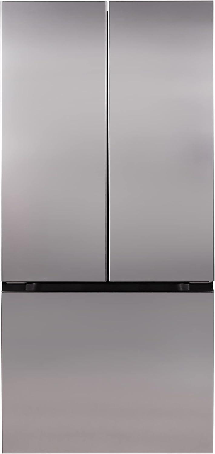 Avanti Frost Free French Door Refrigerator​, 17.5 Cu. Ft., in Stainless Steel (FFFDS175L3S)
