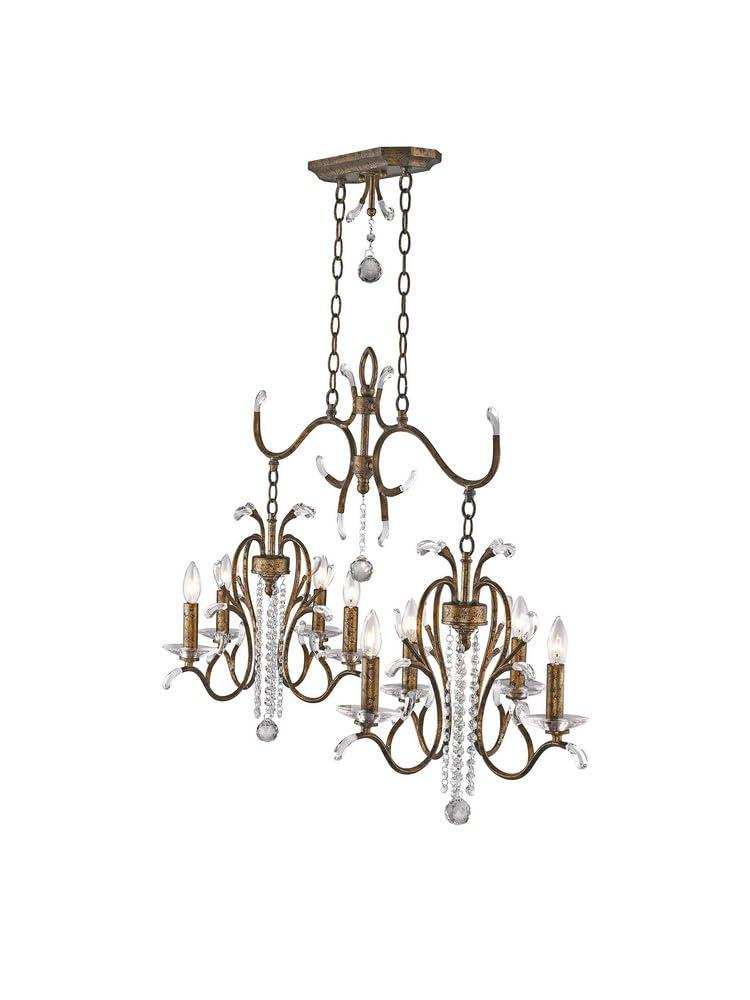 Livex Lighting Serafina 8 - Light Chandelier in  Hand Applied Venetian Golden Bronze