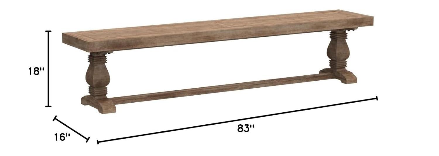 Quincy Reclaimed Pine 83 inch Bench