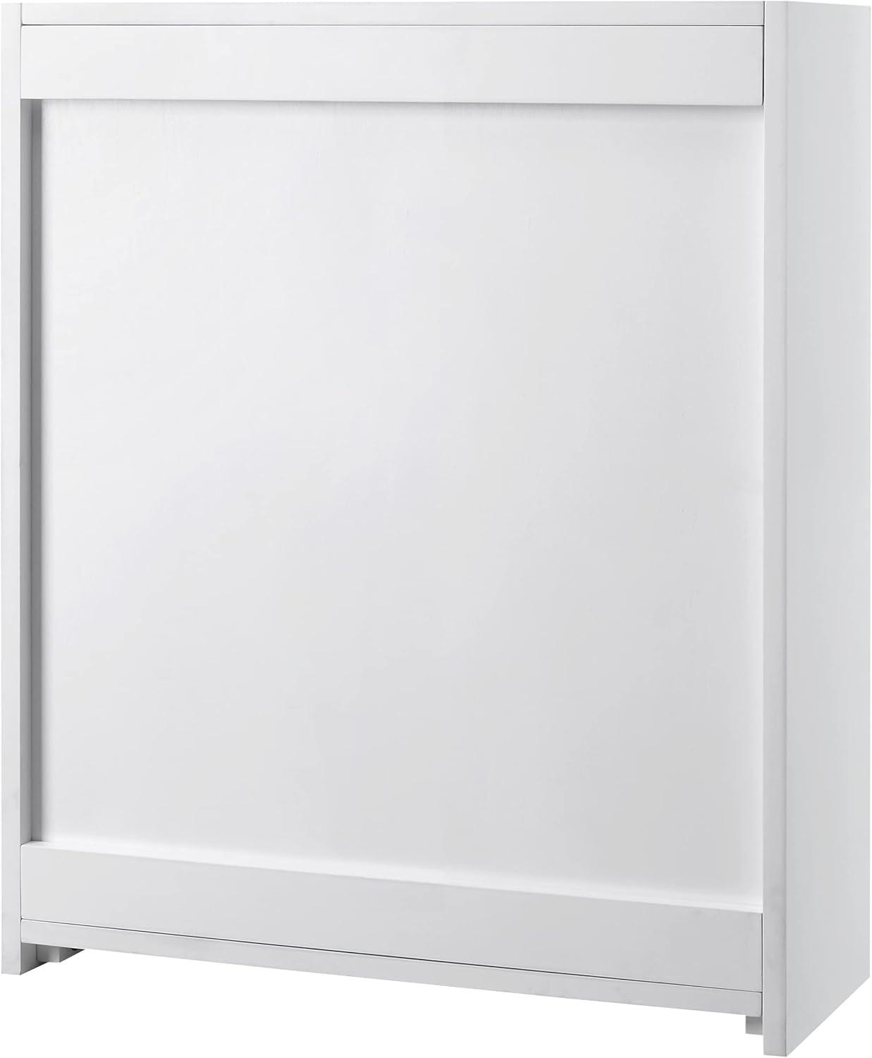 Savannah Wall Cabinet White - Crosley: Adjustable Shelves, MDF, Universal Storage, 22x26x8 inches