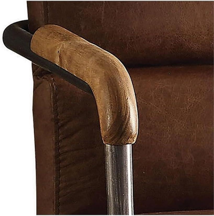 Acme Furniture Harith Office Chair, Retro Brown Leather