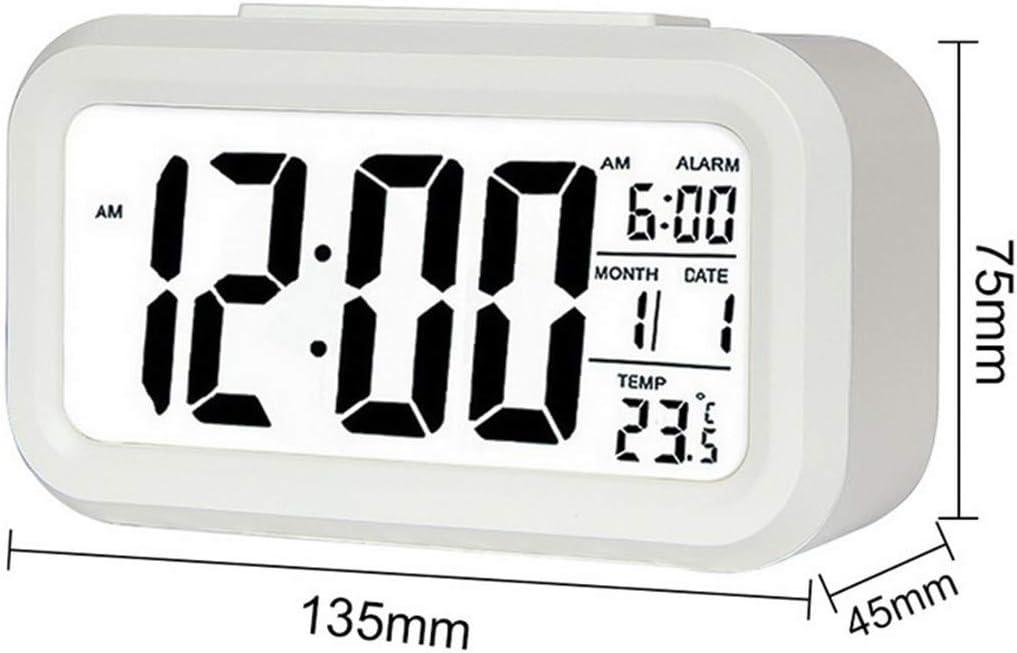 Reloj Despertador Electrónico, Reloj Inteligente Luminoso, Regalo de Reloj Despertador digital LED Creativo para Estudiantes y Niños - Verde