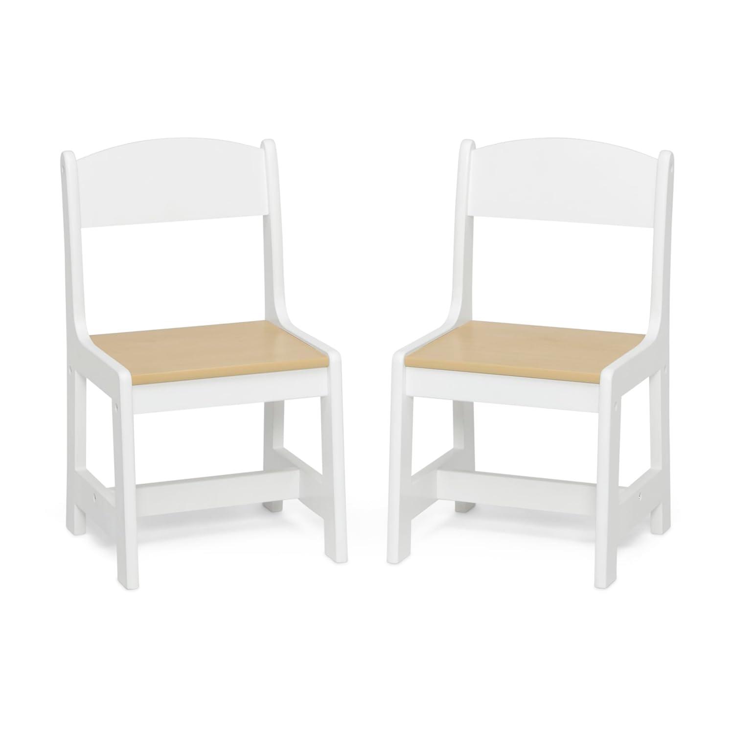 Delta Children MySize Kids' Wood Table and Chair Set 2 Chairs Included