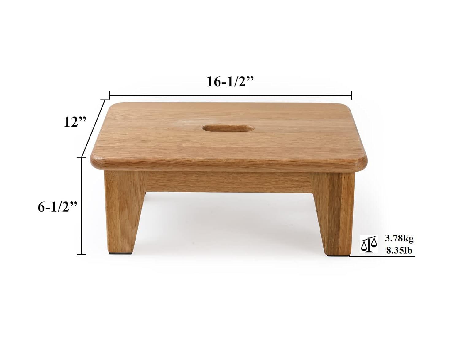 CONSDAN Oak Wood Step Stool
