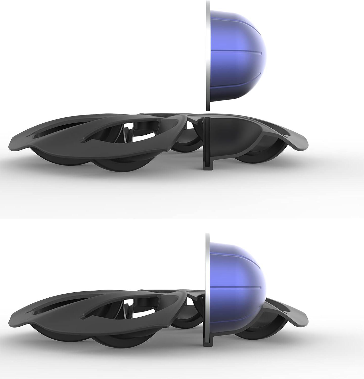 APPENIN WINTER PARK CORP Rotary Coffee Pod Capsules Carousel Holder Organizer Compatible With 40 Nespresso Vertuoline Capsules (Black)