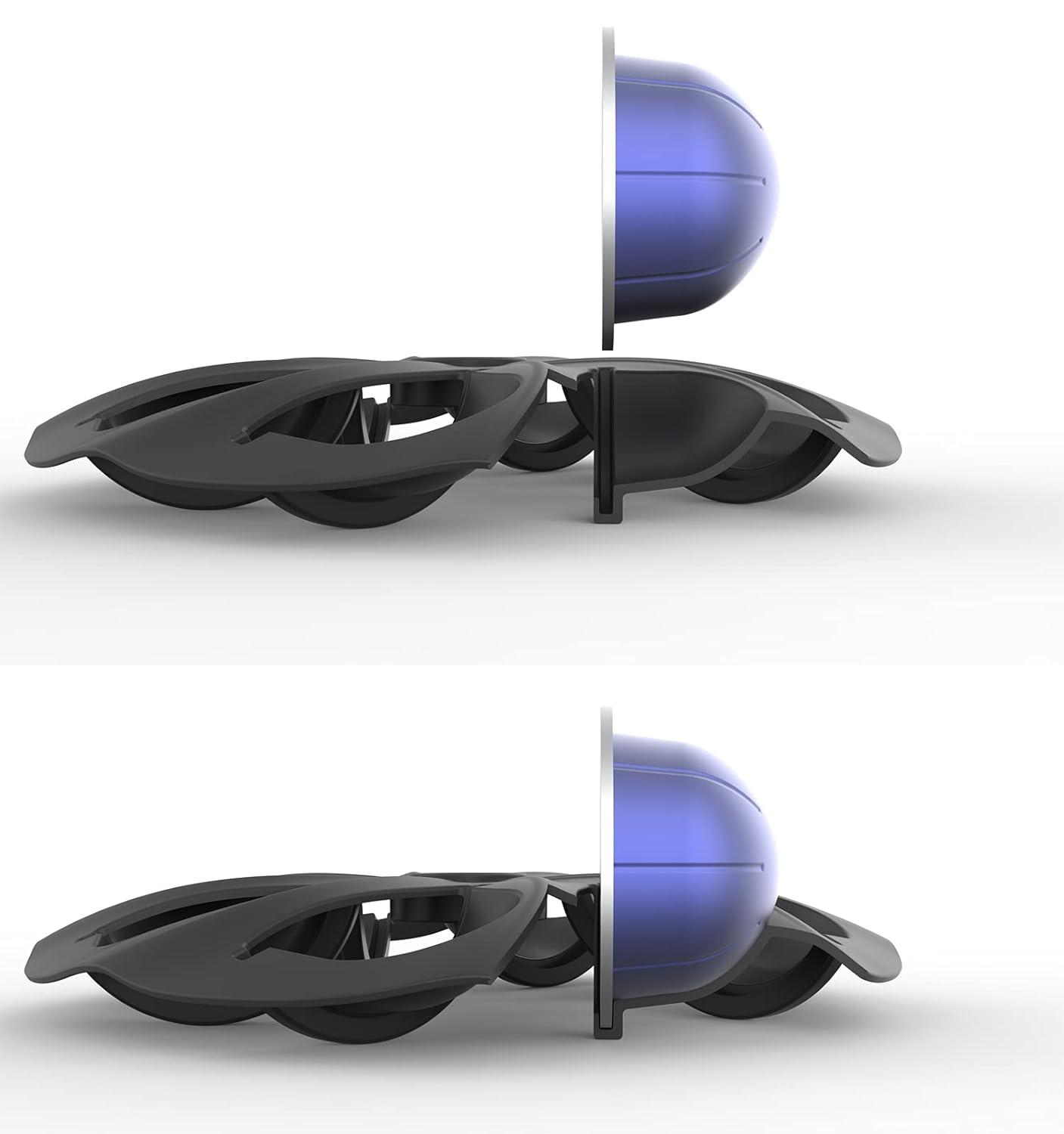 APPENIN WINTER PARK CORP Rotary Coffee Pod Capsules Carousel Holder Organizer Compatible With 40 Nespresso Vertuoline Capsules (Black)