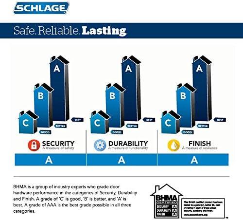 Schlage Be469nx-Cam Connect Camelot Touchscreen Electronic Deadbolt - Nickel