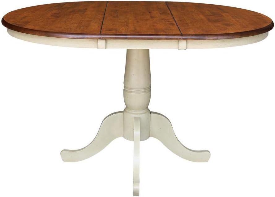 36" Round Dining Table with 12" Leaf - International Concepts