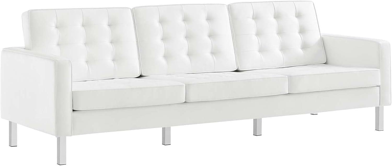 Modway Loft Tufted Vegan Leather Sofa by Modway
