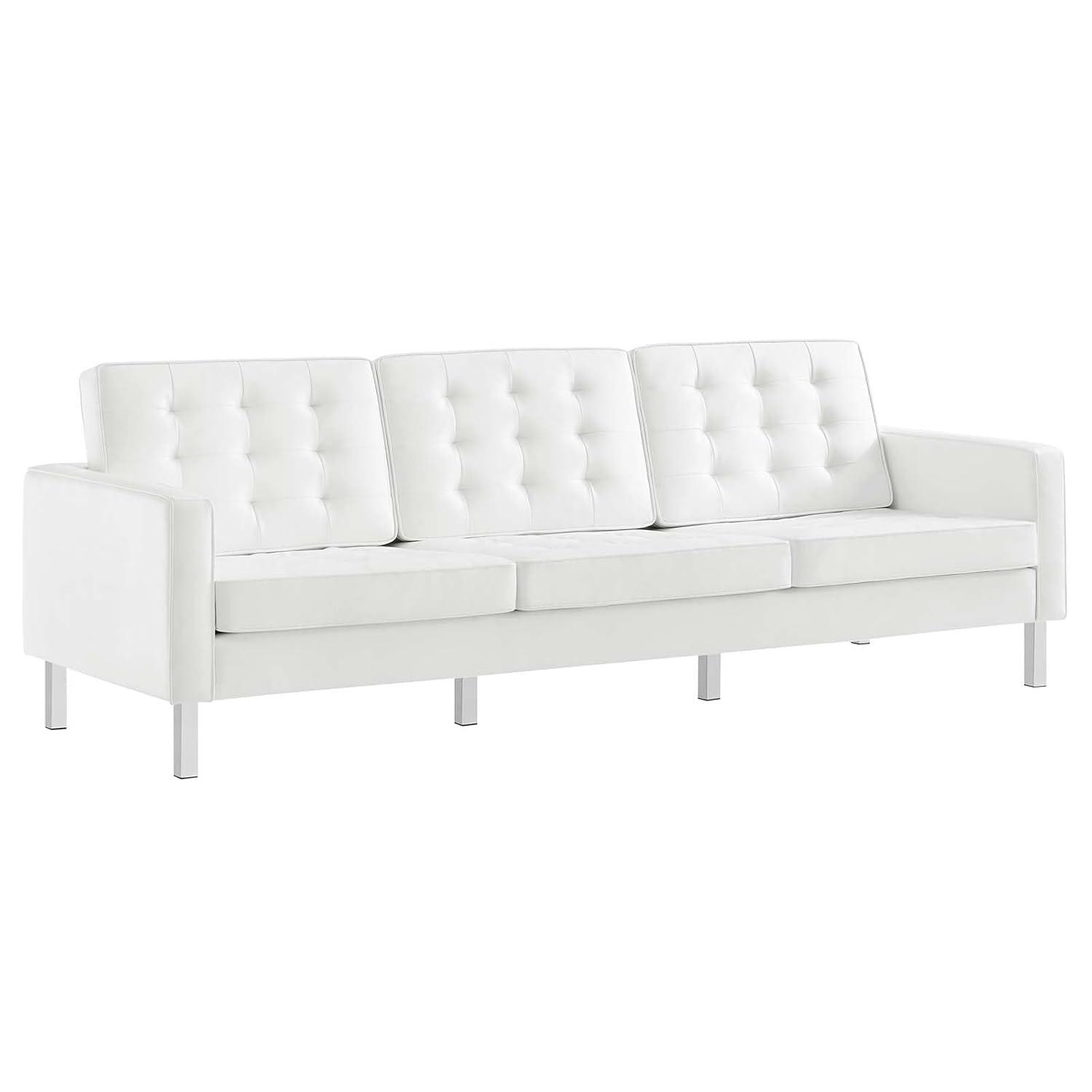 Modway Loft Tufted Vegan Leather Sofa by Modway
