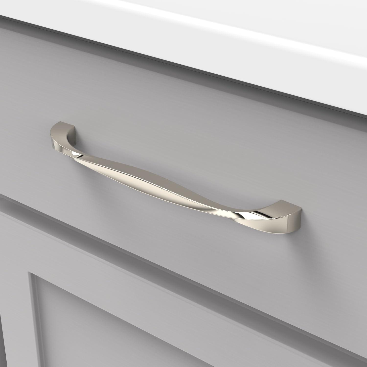 Twist Kitchen Cabinet Handles, Solid Core Drawer Pulls for Cabinet Doors, 7-9/16" (192mm)