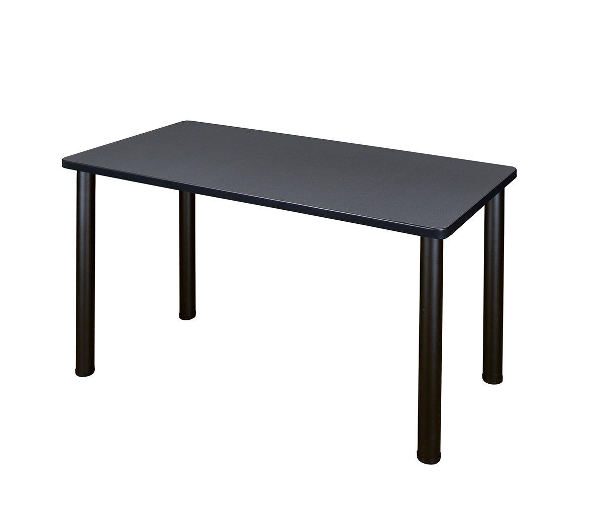 Regency 42 inch x 24 inch Kee Training Table in Grey and  Black