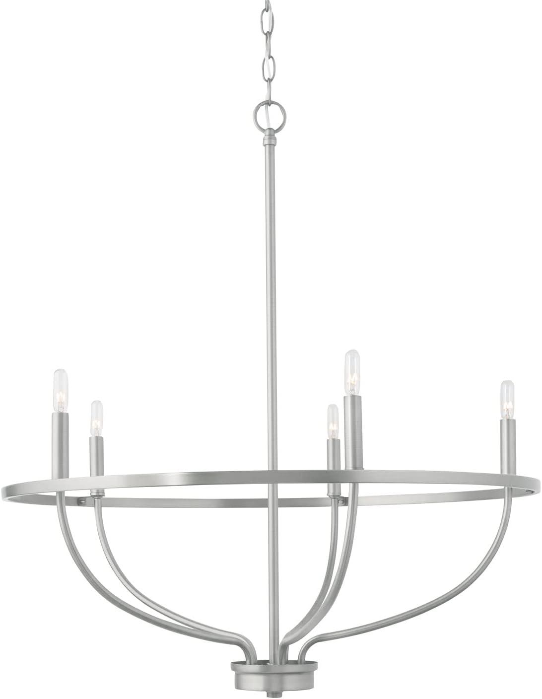 Greyson Urban Bronze 5-Light Taper Candle Chandelier