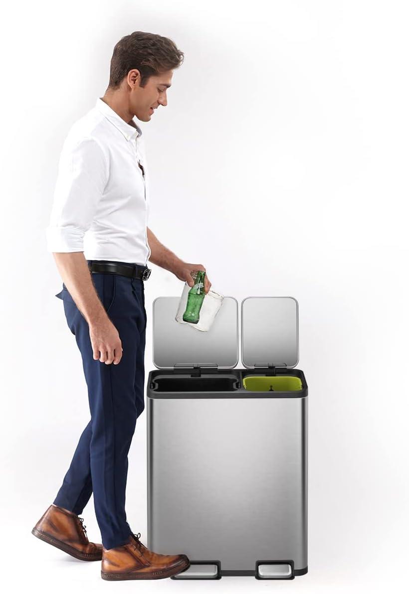 EKO 30L+20L Ecocasa Recycle Dual Compartment Step