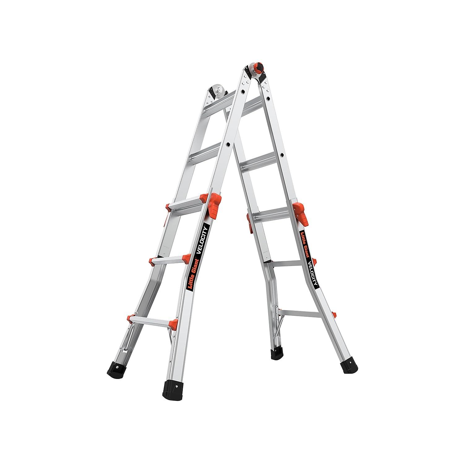 Little Giant Velocity, Model 13 - Type IA - 300 lbs rated, aluminum articulating ladder