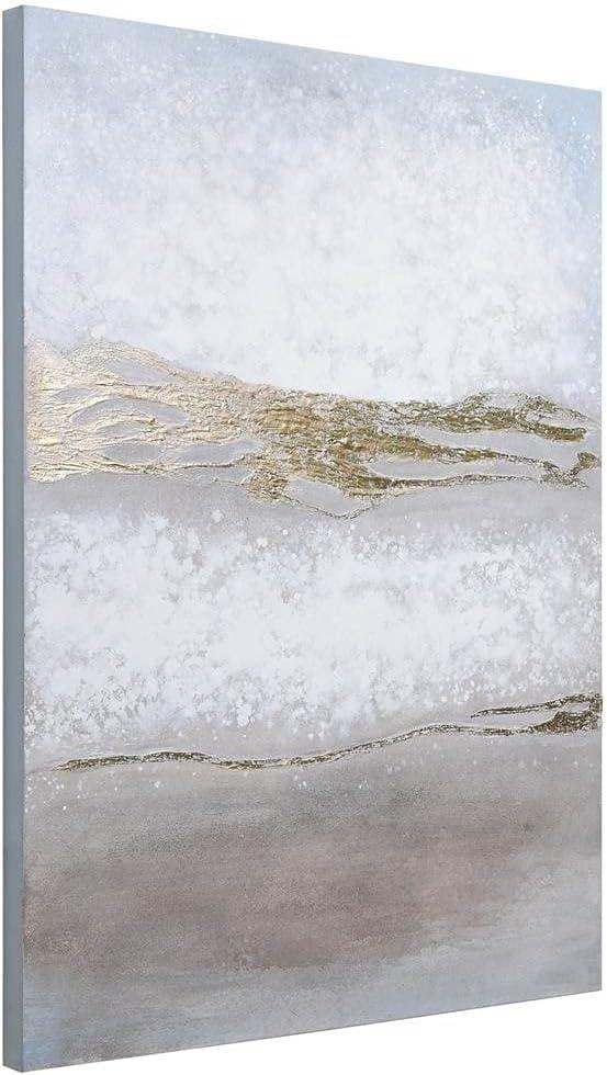 Empire Art Direct Golden Winter Textured Metallic Hand Painted Wall Art by Martin Edwards