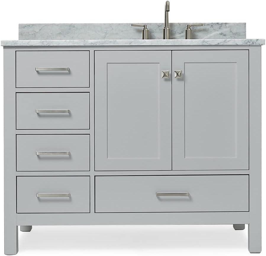 Ariel A043srcw2rvo Cambridge 43" Free Standing Single Basin Vanity Set - Grey