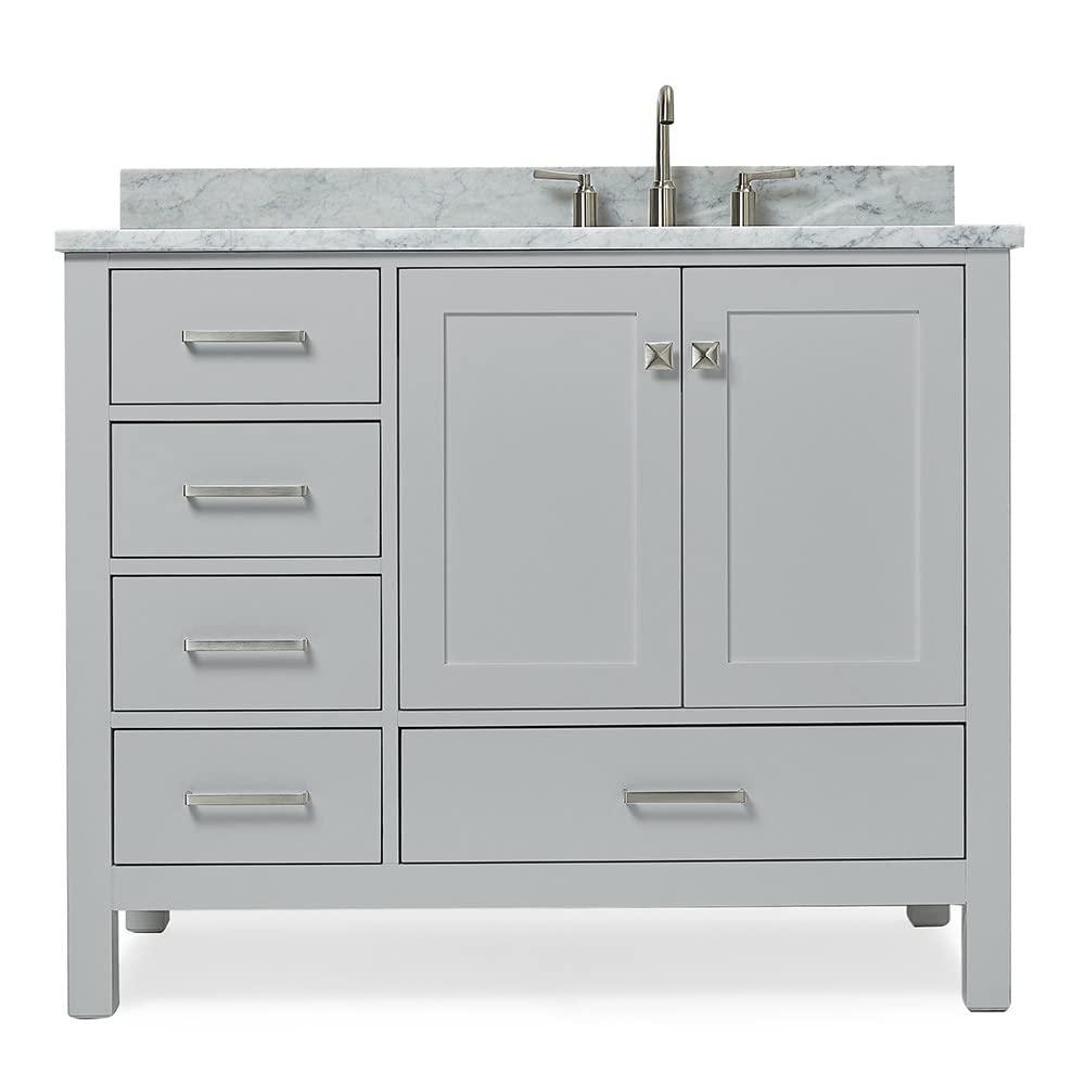 Ariel A043srcw2rvo Cambridge 43" Free Standing Single Basin Vanity Set - Grey