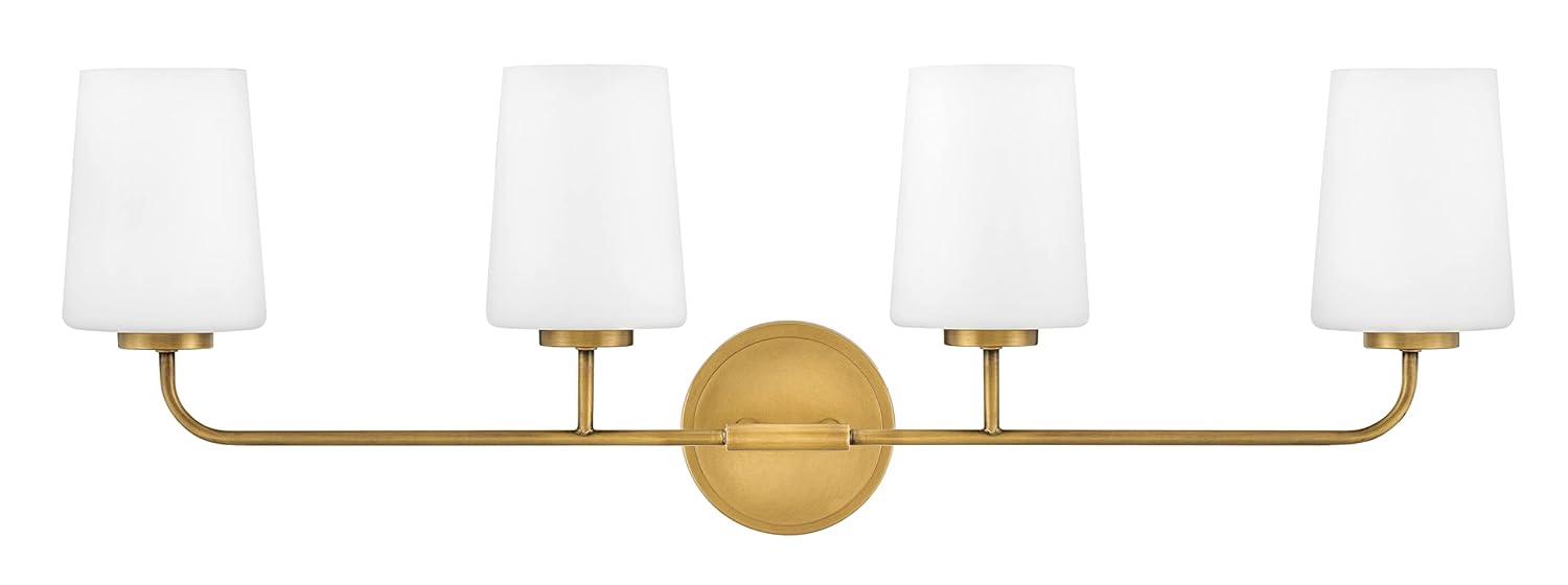 Fitz 4 Light Frosted Dimmable Vanity Light
