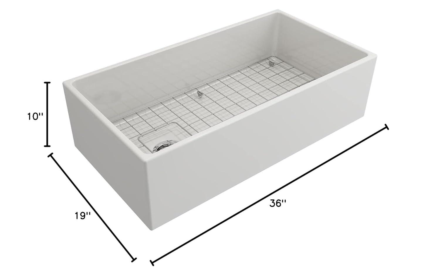 36'' L Farmhouse / Apron Fireclay Kitchen Sink