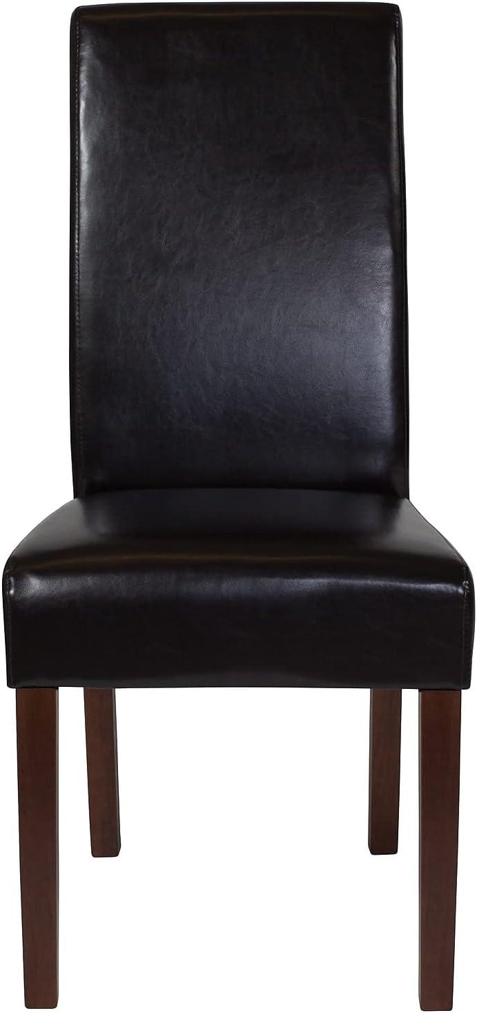 Greenwich Brown LeatherSoft Parsons Dining Side Chairs