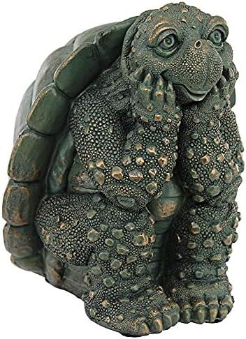 Design Toscano The Thinker Turtle Garden Statue