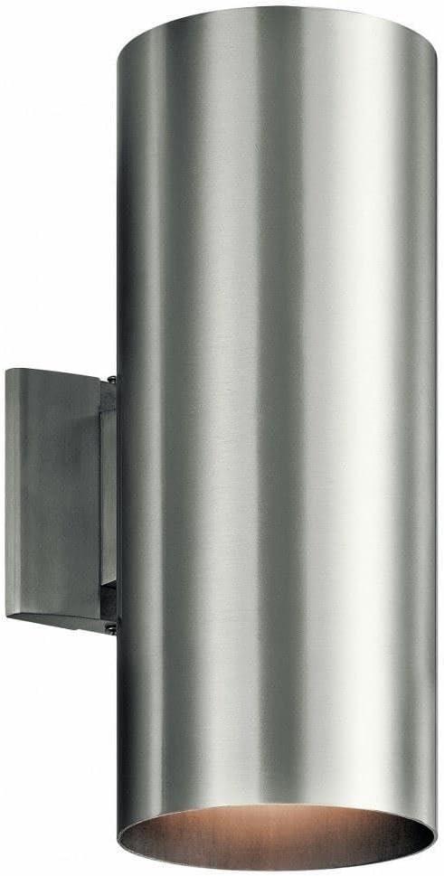 Brushed Aluminum Modern Cylinder Wall Sconce