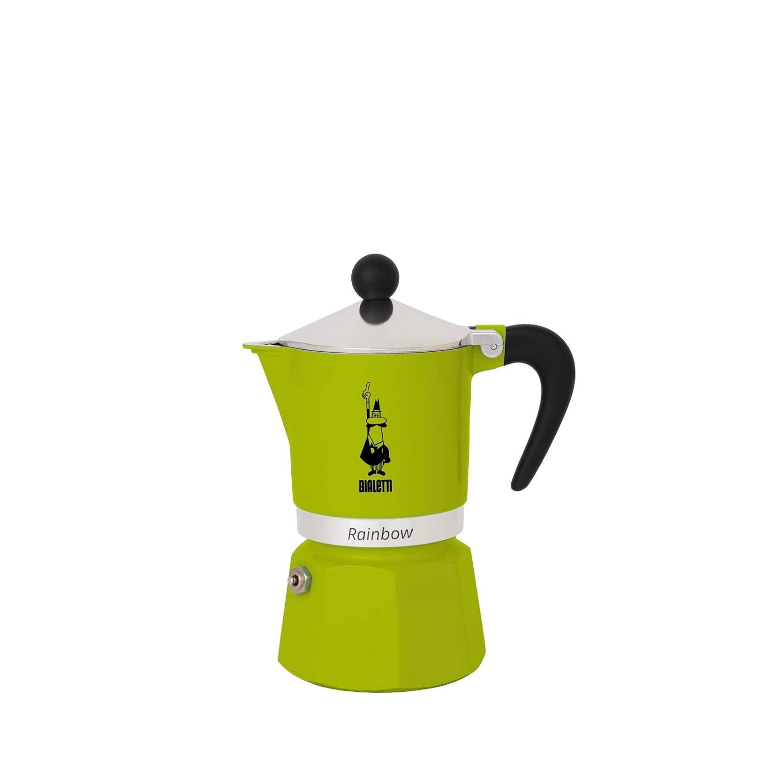 Bialetti 4973 Rainbow Espresso Maker, Green, 30 x 20 x 15 cm
