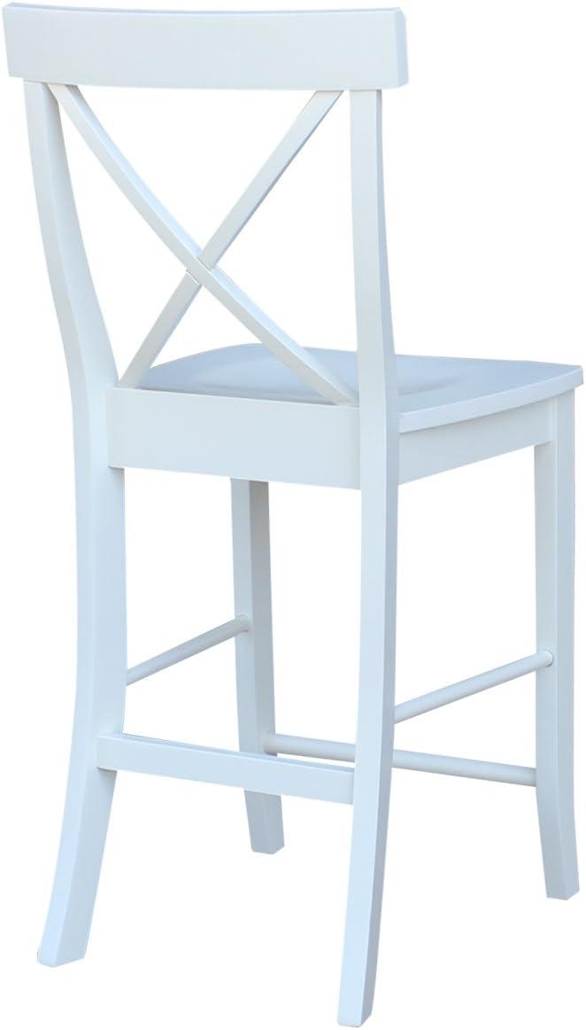 International Concepts X-back Counterheight Stool, 24"SH