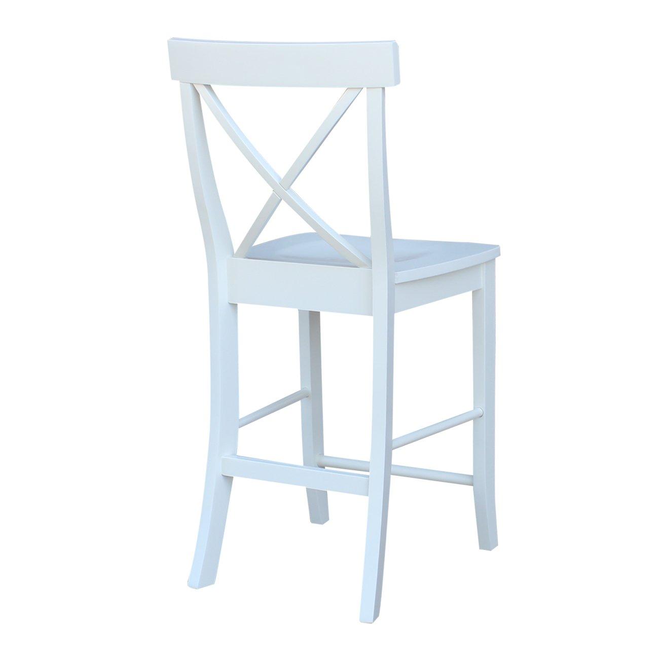 International Concepts X-Back Counter Height Stool - 24" Seat Height
