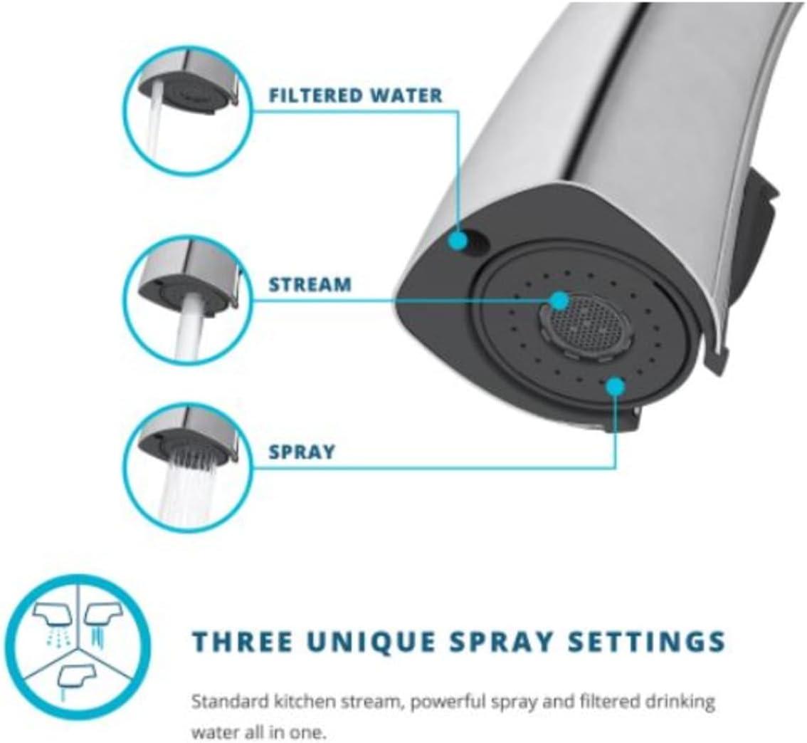 Avado Pull Down Single Handle Kitchen Faucet